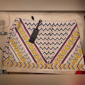 NWT Dex Multicolor Zigzag Patterned Fabric Sz M